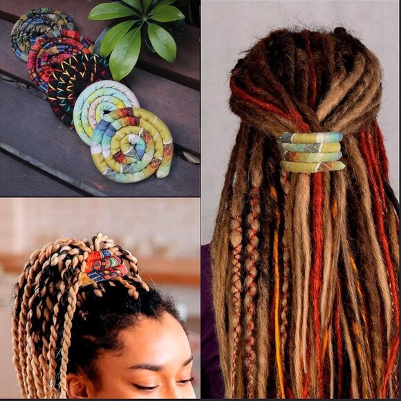 Spiral Lock Hair Tie Dreadlock Accessories Bendable Ponytail Holder Unisex main image 4